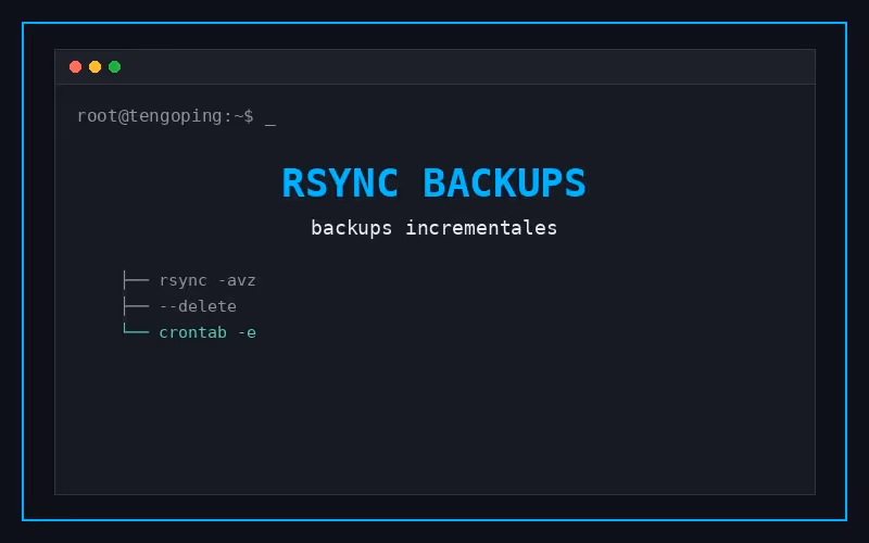 Backups incrementales con rsync en servidores Linux