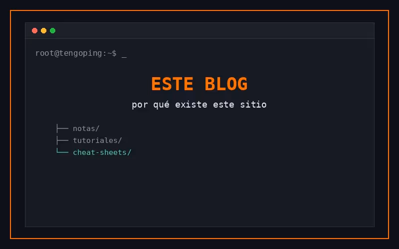 ¿Por qué este blog?